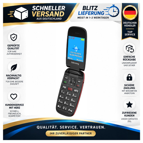Klapphandy mit großen tasten - mit,